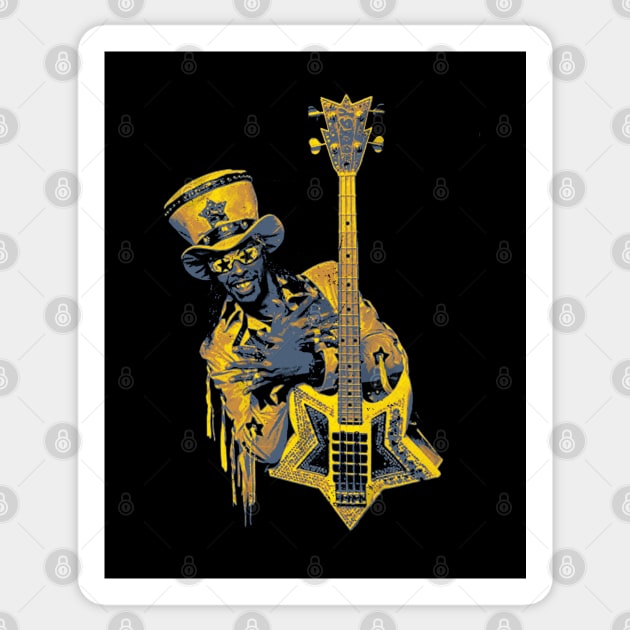 Funk Bootsy Sticker by OliverIsis33